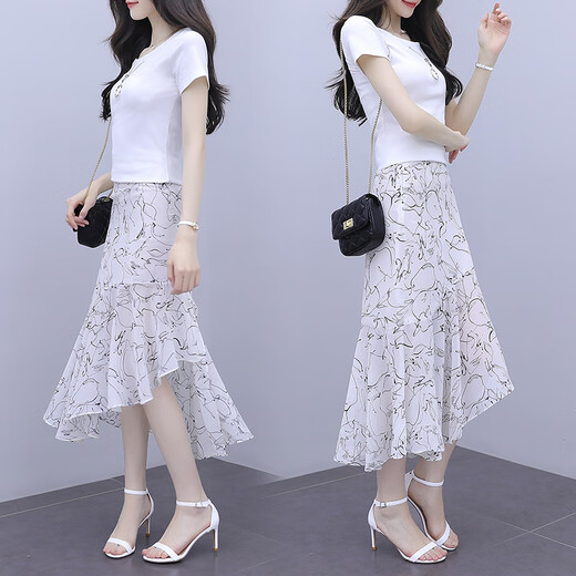 Xuan Mulin Jupe Robe en mousseline d'été 2023 Été Nouveau Tempéra de vêtements pour femmes