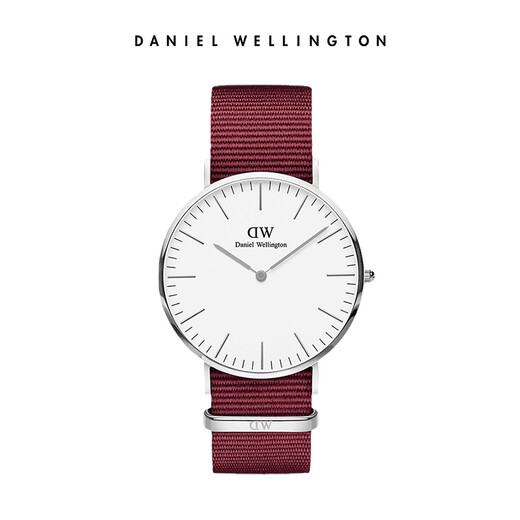 丹尼尔惠灵顿（DanielWellington）DW手表北欧风简约男士腕表40mm尼龙带石英表父亲节礼物DW00100268
