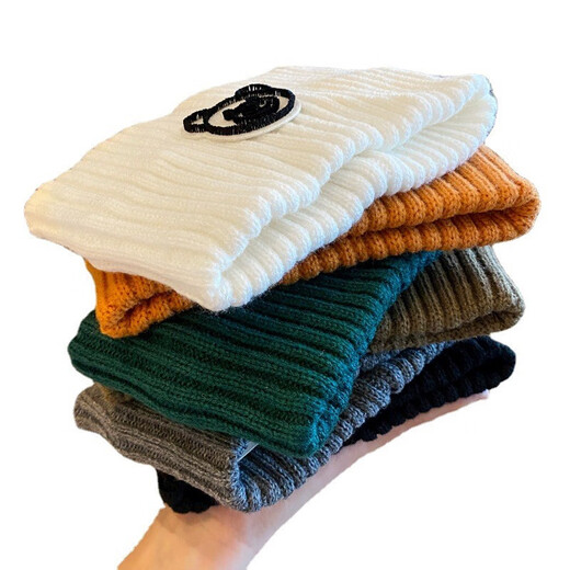 QININYUSI winter hat, confinement scarf, forehead hat, warm postpartum forehead protector, autumn and winter internet celebrity knitted headband, black, one size fits all