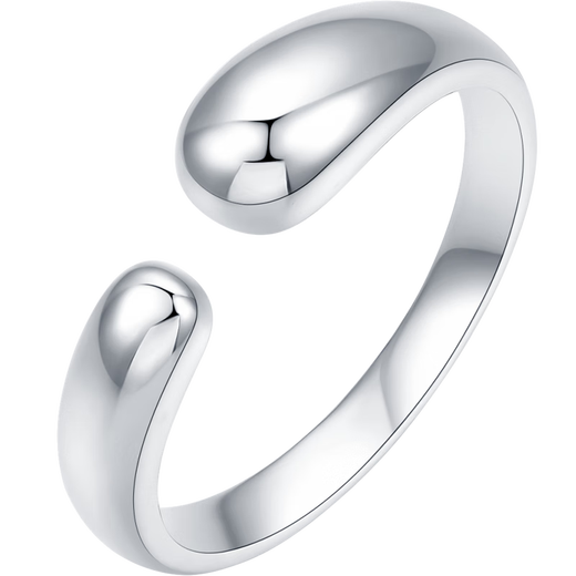 Saturday Fu PT950 platinum ring women's plain ring open style B0113312 size 13 about 5.2g birthday gift
