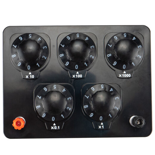 Jingulao Laboratory teaching resistance box Student DC multi-value standard physical demonstration rheostat box Black KZS-753