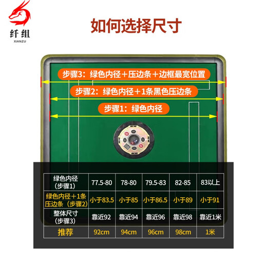 Sanqihu épaissis anti-scalding mahjong bourse de bureau en bois couverture universelle mahjong cartouche de couverture de machine table à manger domestique accessoires carrés