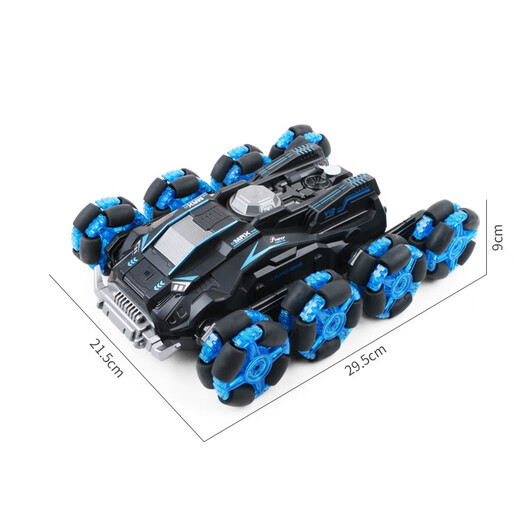 JJRIC Achtrad Stunt Offroad-Fahrzeugspray Geste Klettern Drift Twisting Fernbedienung Fahrzeug Deformation Tank Kinderspielzeug grün zwei Kontrolle