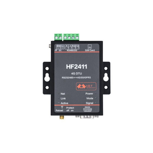 Hanfeng 4gdtu module wireless transparent communication module transmits RS232/485 to 4G full network communication HF24112411-new version full accessories (glue stick antenna)