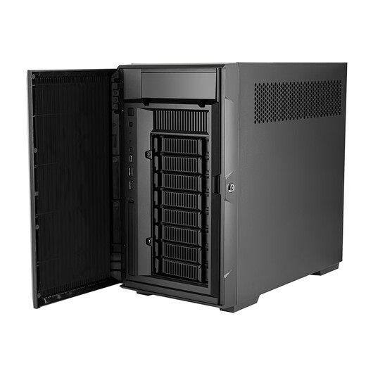 SilverStone CS382 Nas multi-hard drive chassis (supports M-ATX/Type-C/multi-storage/3.5 hot-swappable hard drive/security lock)