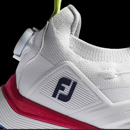 FootJoy Golf Shoes Men's New Summer Product HyperFlex BOA Lightweight Comfortable Cushioning FJ Sports 51050 White/Blue/Purple Size 41