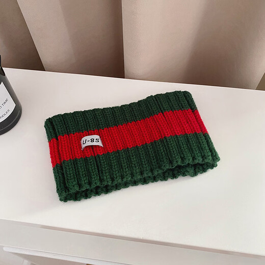 Jincheng Wool Knitted Letter Headband New Sports Bandana Baotou Fashion Simple Versatile Hair Accessories Women H490 White Blue