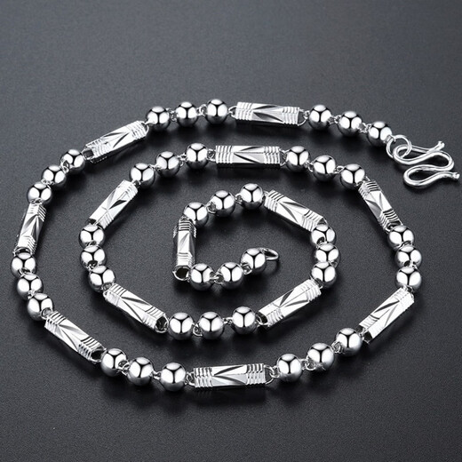 Feiyu Fat Donglai same style pt950 platinum necklace for men Pt950, domineering and fashionable chain length, versatile birthday gift, 60cm long, 6MM thick, weight 33g