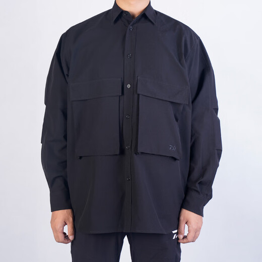 DAIWA autumn and winter DE-6223CS mountain style work shirt loose long-sleeved outdoor fishing wear black S