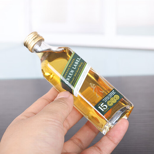 野格 洋酒 伏特加 威士忌 朗姆酒 鸡尾酒小瓶酒版酒伴便利店调酒基酒 尊尼获加绿牌15年威士忌50ml*1瓶