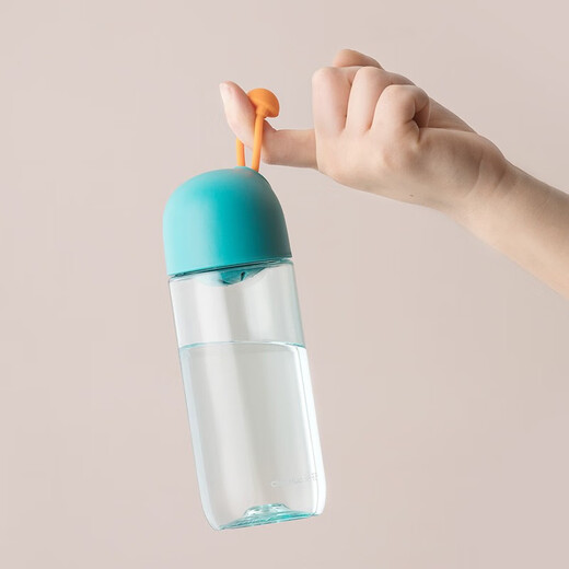 Camellia (CHAHUA) Camellia tritan water cup portable women's plastic water cup sports water cup men's and women's portable cup 410ml energetic pink children's tumbler