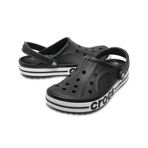 Crocs Crocs Crocs Crocs Bela Crocban Lightweight Wear-Resistant Slip-on Casual Shoes|205089 Black/White-066 41/42(260mm)