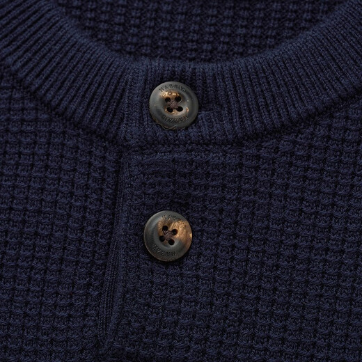 HAZZYS Men's Autumn Men's Sweater Versatile Vest Bottoming Wool Vest Men ABYZD0ACX48 Navy Blue NV M (170/92A 46)