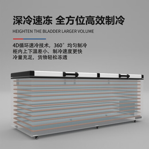 HLAOXUE冰柜商用好雪冷柜单温卧式冷柜家用冰柜冷藏冷冻大容量冷柜展示柜冰柜铜管双温商用超大冰柜 728双门豪华款