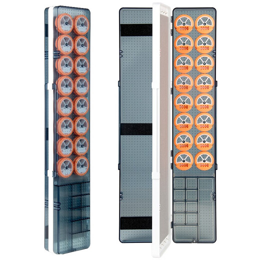 The source of fishing three-layer multi-functional float box set sub-line box main line box accessories box fishing float box fishing gear supplies through the float box 51cm red