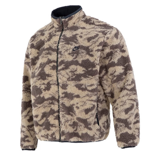 耐克（NIKE）男装新款SB滑板运动服摇粒绒保暖休闲翻领夹克外套 DQ4885-010 S