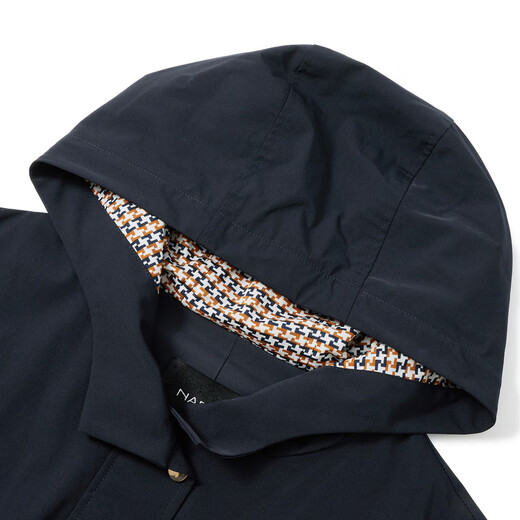 NAERSI Convenient Jacket Temperament Sports Hooded Windbreaker Women's 25 New Autumn Jacket Dark Blue Purple XL