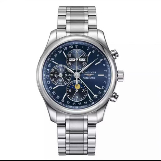 [Second-Hand 99 New] Longines berühmte Escort Eight-Needle Moon Phase Series Herren Uhr Automatische mechanische Uhr Männer Uhr L2.773.4.92.6 42mm New L687 Bewegung