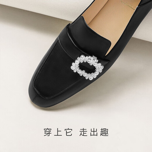 7or9 square beaded front buckle one shoe multi-wear accessories high heels accessories DIY decorative square beaded front buckle