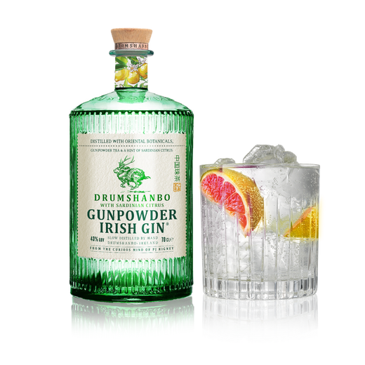 Drumshanbo Deer Antler Artler Rabbit Fire Gun Gin Gunpowder Ирландский джин (Sardinia Citrus Edition) 700 мл 1 бутылка