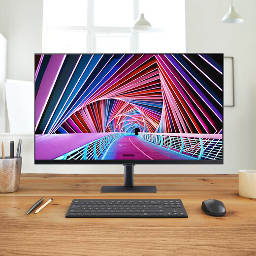 Samsung (Samsung) 32 pouces 4K Ultra-clair 1,07 milliard de couleurs HDR10 Édition de conception murale Édition de l'ordinateur S32A702NWC Affichage LCD à bêti final (S32A702NWC)