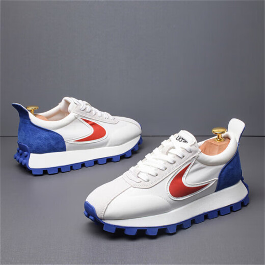 Piloto de leopardo; Qi PAO Ren Zapatos para mejorar la altura de la marca para hombres 2024 Spring Nuevo zapatos casuales de moda SOMPLE SOLO CONFIE COMOLO ZAPATOS PARA MEN THANCES 42 (260 mm)