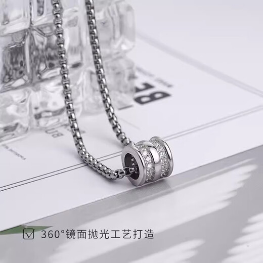 Qi Xiaomi titanium steel necklace men's trendy light luxury high-end clavicle chain handsome hip-hop small waist pendant internet celebrity sweater chain pendant small waist necklace