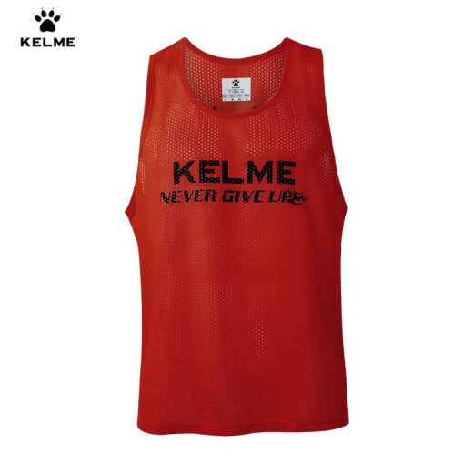 KELME卡尔美足球训练背心分组对抗服中小学生成人马甲分队服背心 荧光绿黑 XL（适合身高170-190cm）