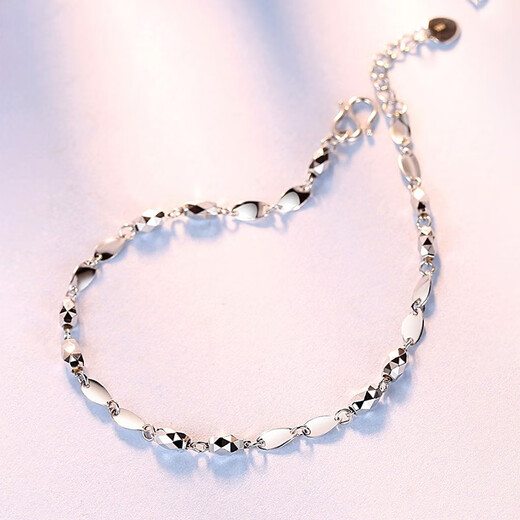 LAOLATU transfer bead platinum bracelet for women PT950 platinum 2025 new Chinese Valentine's Day gift for girlfriend and wife PT950 platinum transfer bead bracelet