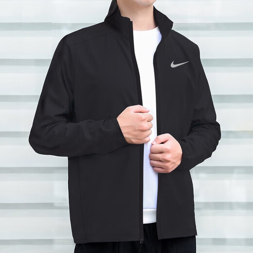 耐克（NIKE）外套男装上衣 25夏季新款运动服梭织立领防风衣休闲透气速干夹克 Dri-FIT快干/薄款热推/晒图退10 L （175/92A）