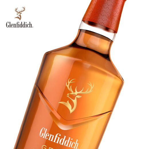 格兰菲迪（GLENFIDDICH）21年单一麦芽威士忌 洋酒700ml 福鹿双至限定礼盒