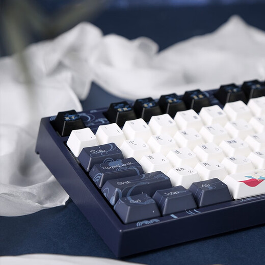 Amilo (Varmilo) Amilo China Chang'e Mechanical Keyboard/Capacitive Capacitive Keyboard Single Mode/Three Mode Gaming Keyboard Office Keyboard 87-key Dual Mode (Wired + Bluetooth) Capacitive V2 Violet Axle