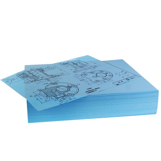 Qiao Accounting Double-sided blueprint engineering paper 80g A-type digital blueprint paper laser inkjet color printing drawing multi-size blue paper tube core multi-size A0 880mm*150m/roll 3-inch tube core