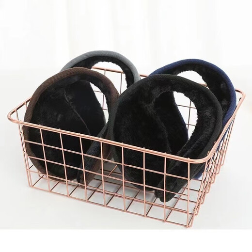 Forest thickened and velvet earmuffs for men and women, winter warm adult earmuffs, over-the-ear warm earmuffs, anti-wind and frozen ears, black, warm and velvet thickened