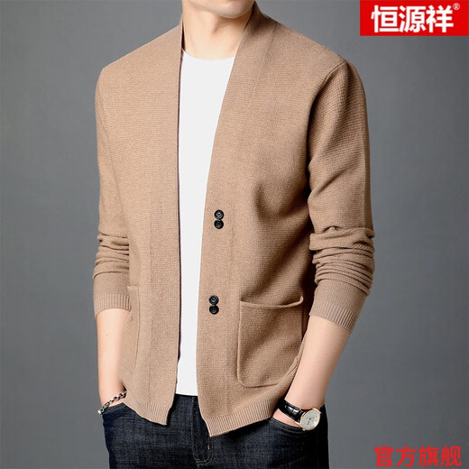Hengyuanxiang [Brand] Wollpullover Strickjacke Herren-Split-Pullover Jacke Herren Wollpullover Herbst Außenbekleidung 702-schwarz yy s 165