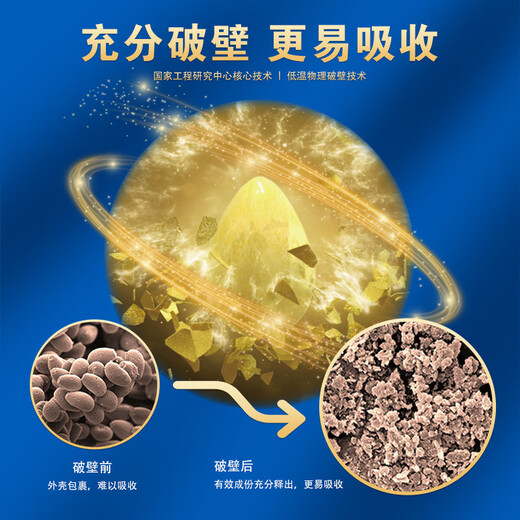 白云山汉方【官方正品】广药破壁灵芝孢子粉胶囊45粒2瓶 增强免疫