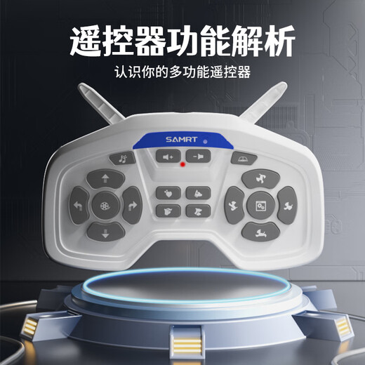 JJR/C儿童早教智能声控机器狗玩具男孩1-3岁宝宝4-6-8岁小孩仿生机器人 宝石蓝N3【遥控+手控+声控模式】 送两岁二到三岁2孩子童年礼物