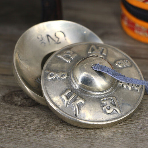 
Beijing Yun Nepal handmade Dingxia pure copper bell percussion instrument unpopular national traditional musical instrument brass double dragon style