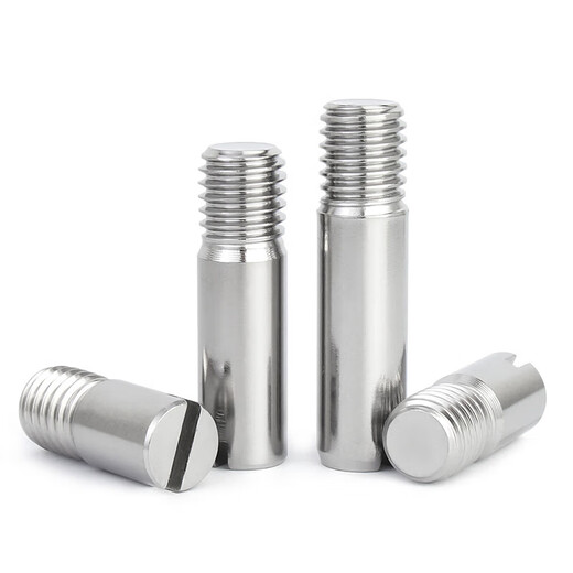 Jinchao 304 stainless steel GB878 slotted external thread cylindrical pin positioning pin M2M2.5M35M6M8M10 M3*8 (5 pieces)