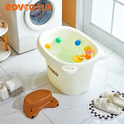Rikang Badewanne Badewanne Badewanne Kinderbad Badewanne Badewanne Schwimmeimer Badewanne Badewanne Schwimmeimer Badhocker Beige x1001-3