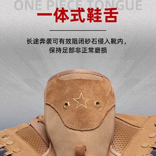 多威（Do-win）新式棕色作战训靴男侧拉链超轻透气户外作训靴牛皮耐磨作战靴 多威原厂棕色 42
