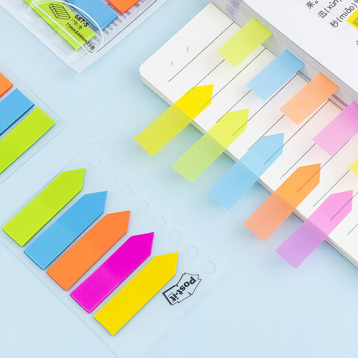 
3M fluorescent indicator label sticker 687-5A classification page logo key can be written sticky sticker series hot sale 3M pagination label 3 packaging (rectangular)