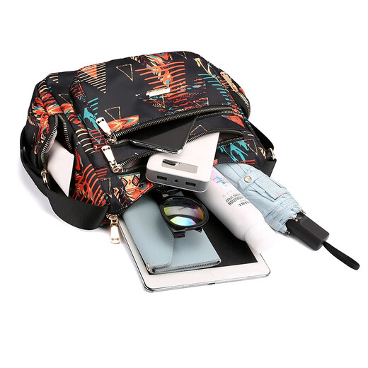 Dongxuan neuer Stil mittleren Frauen mit Frauenbeutel Muttertasche Crossbody Bag Canvas Bag Damen mittleren und älteren Menschen schräg Cross Bag große Kapazität mehrschichtige Schale
