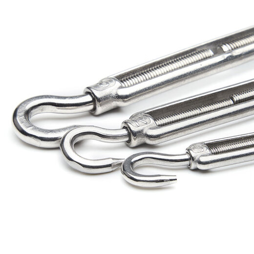 JINGGONG 304 stainless steel turnbuckle screw tensioner wire rope tightener rope tightener turnbuckle bolt M8 (OC type)