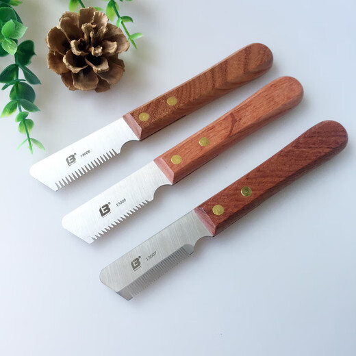 Robbie hair plucking knife, terrier type dog shaver, pet dog West Highland Bull Terrier, fox terrier, Schnauzer hair plucking knife, Robbie hair plucking knife, full set of 7 pieces