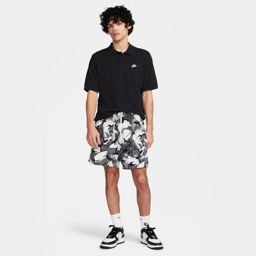 Nike Club Men's Business Affaire T-shirt à manches courtes décontractées Tops tricotés simples All-Match Sports respirant Polo FN3895-010 S