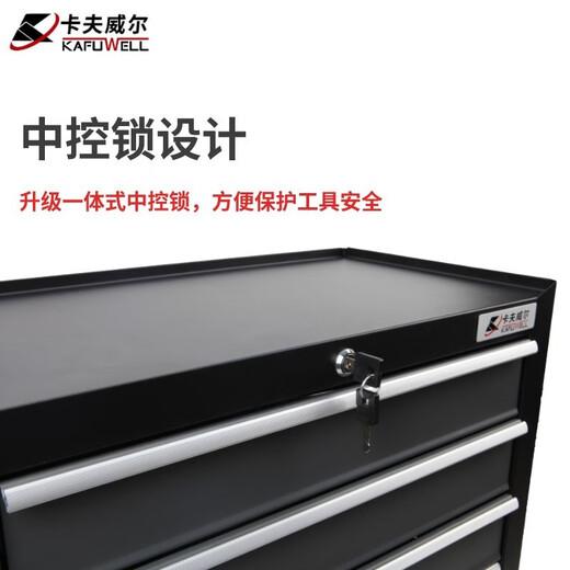 Kraftwell Multifunctional Auto Repair Mobile Storage Cart Four-Wheel Cart Auto Repair Workshop Tool Cart Self-locking Drawer Cabinet Single Drawer Double Door A+ Increased Capacity PK4542T