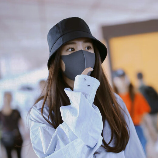 Buyyii Black Fisherman Hat Женский корейский стиль модный мужской универсальный летний солнцезащитный крем и солнцезащитный крем для интернет-кастрюли Zy-38 Black M (56-58 см)