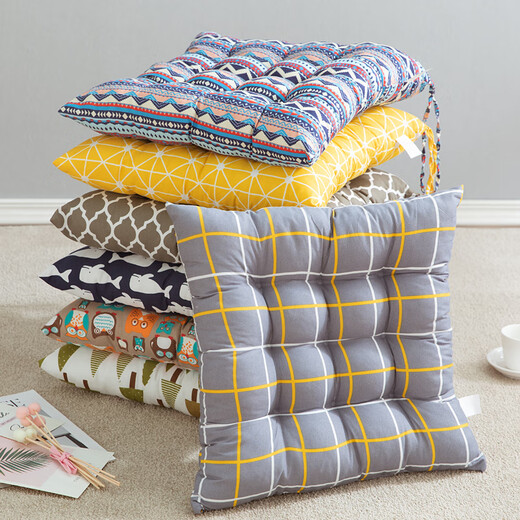 Jia Xiaoyou 2023 new butt pad sedentary artifact thickened floor seat cushion chair chair cushion stool home cushion buttocks vertical strip 40*40cm (thickened double straps)