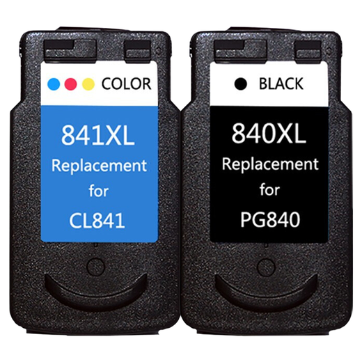 京呈PG-840XL墨盒适用佳能MG3580 3180 MX378 MX398 MX458 478打印机 【连喷版】PG840XL 841X大容量黑彩墨盒